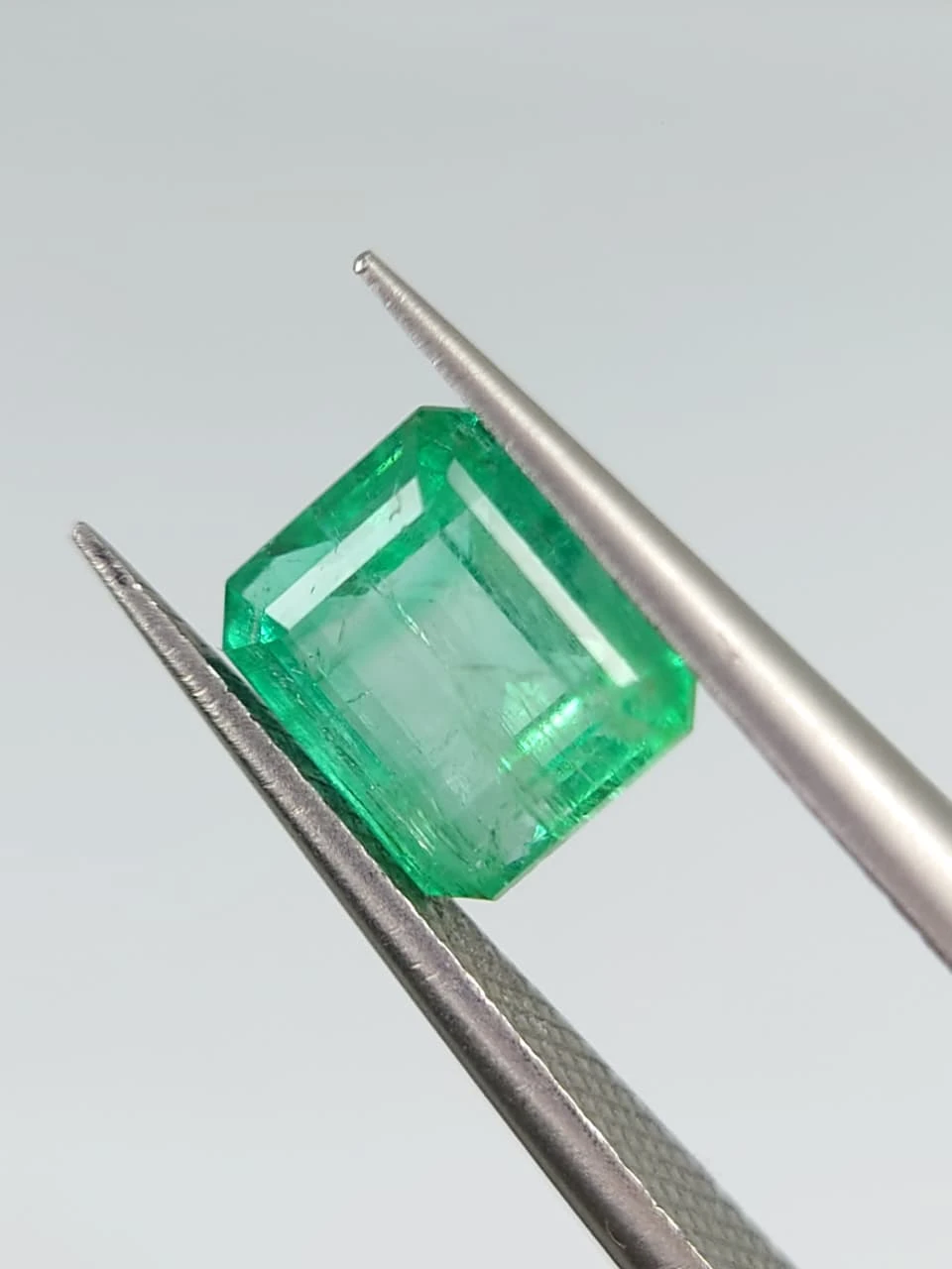 1.6ct Natural Octagon Faceted Emerald from Afghanistan — view 3